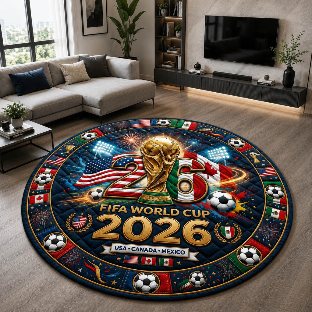 World Cup Round Mat Rug - Nature Design | Serene Home Decor