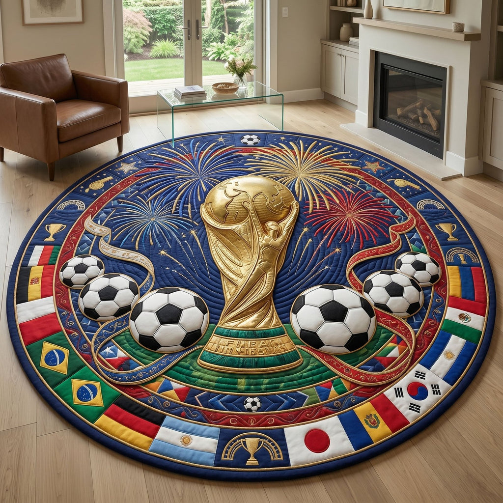 World Cup Round Mat Rug - Nature Design | Serene Home Decor