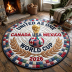 World Cup Round Mat Rug - Nature Design | Serene Home Decor