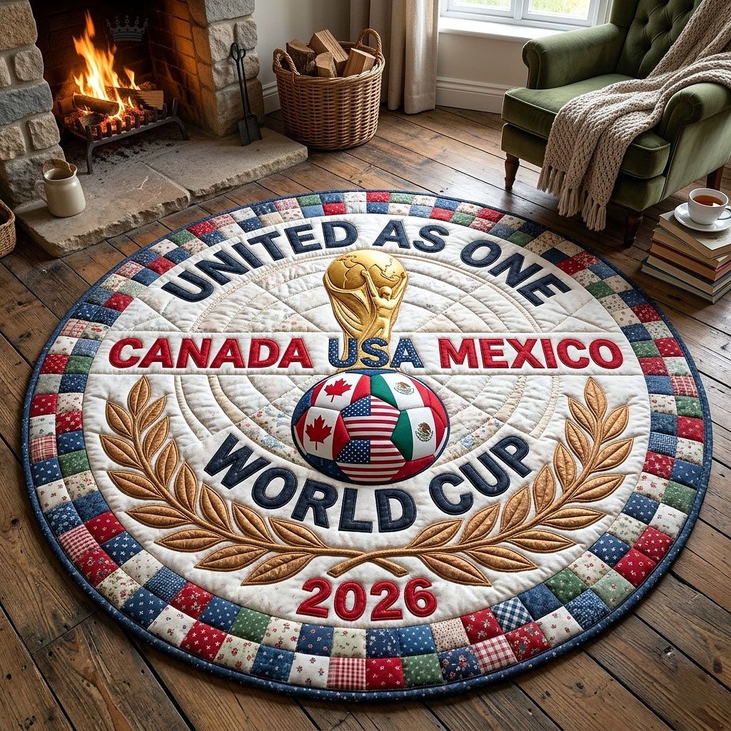 World Cup Round Mat Rug - Nature Design | Serene Home Decor