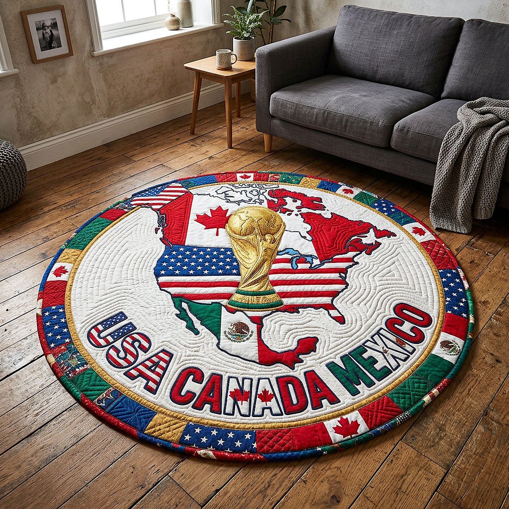 World Cup Round Mat Rug - Nature Design | Serene Home Decor