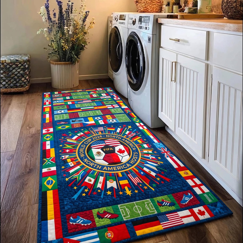 World Soccer Runner Rug - Nature Design | Serene Runner Rug
