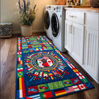 World Soccer Runner Rug - Nature Design | Serene Runner Rug