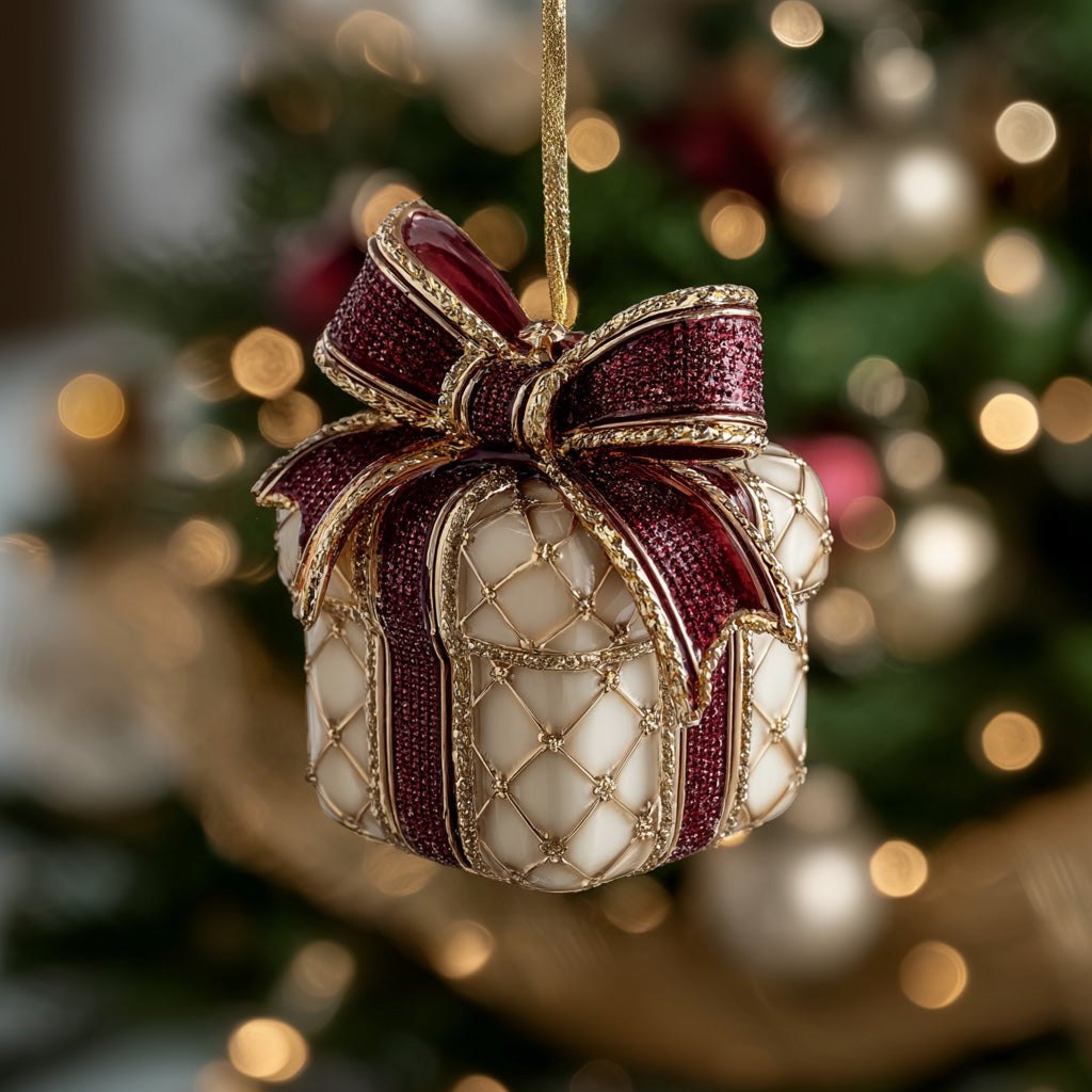 Wrapped with Love Christmas Ornament