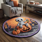 Wrapped Mystery Round Mat Rug - washable non-slip printed rug