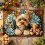 Yorkie Joy Doormat - Nature Design | Printed Welcome Doormat