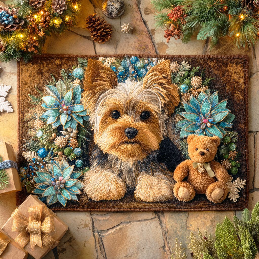 Yorkie Joy Doormat - Nature Design | Printed Welcome Doormat