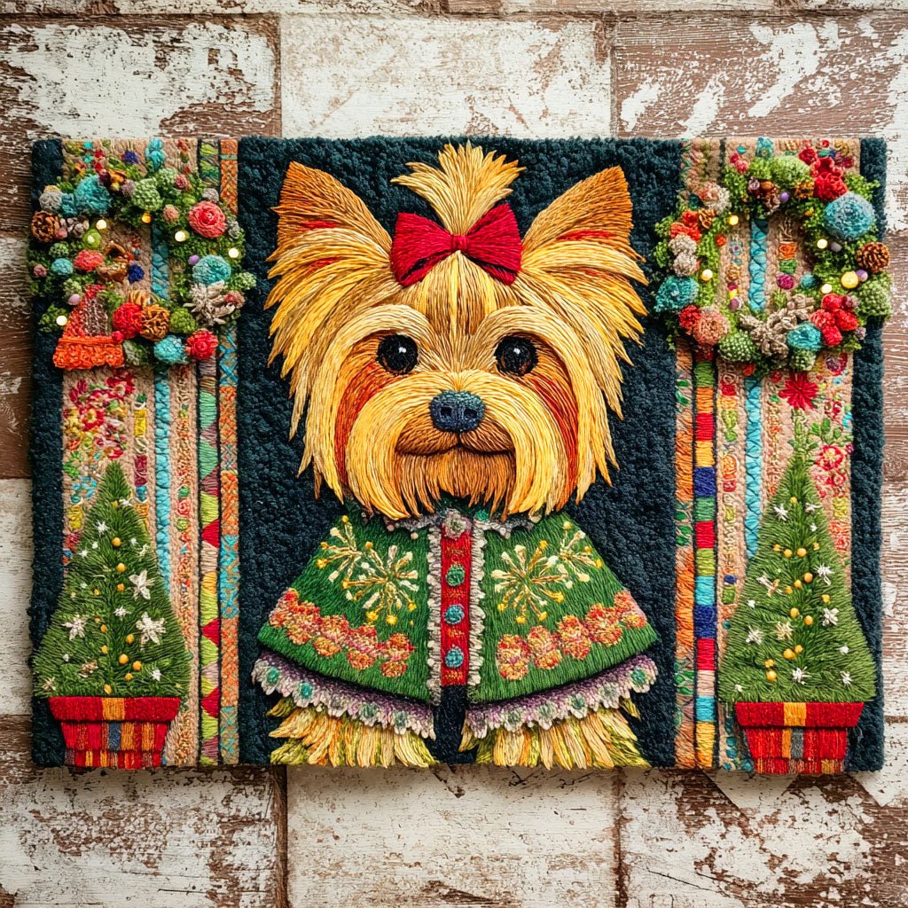 Yorkie Star Doormat - Nature Design | Printed Welcome Doormat
