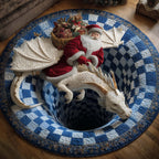 Yuletide Adventure Round Mat Rug - Nature Design | Serene Home Decor