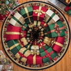 Yuletide Dream Christmas Round Mat Rug - washable non-slip printed rug