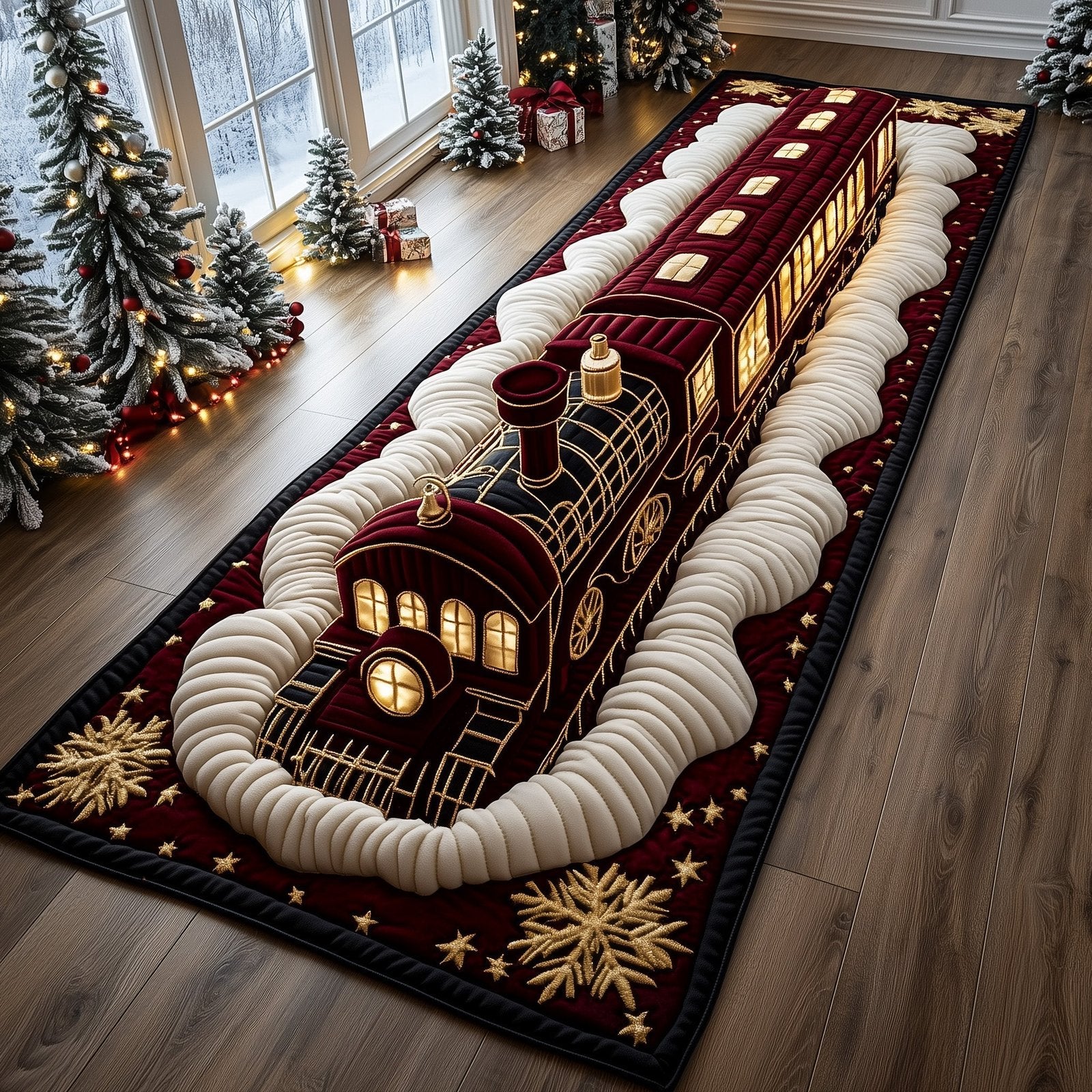 Yuletide Express Runner Rug - Nature Design | Serene Runner Rug
