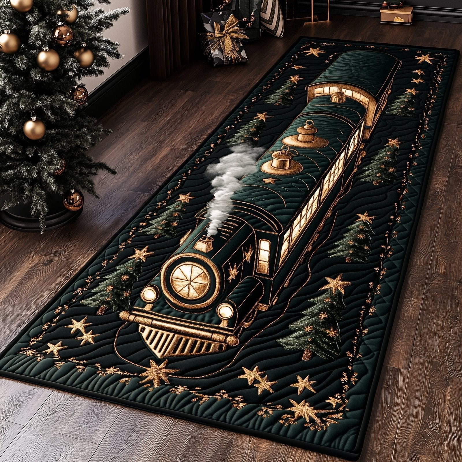 Yuletide Express Runner Rug - Nature Design | Serene Runner Rug