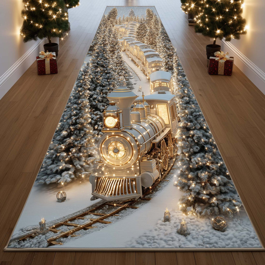 Yuletide Express Runner Rug - Nature Design | Serene Runner Rug