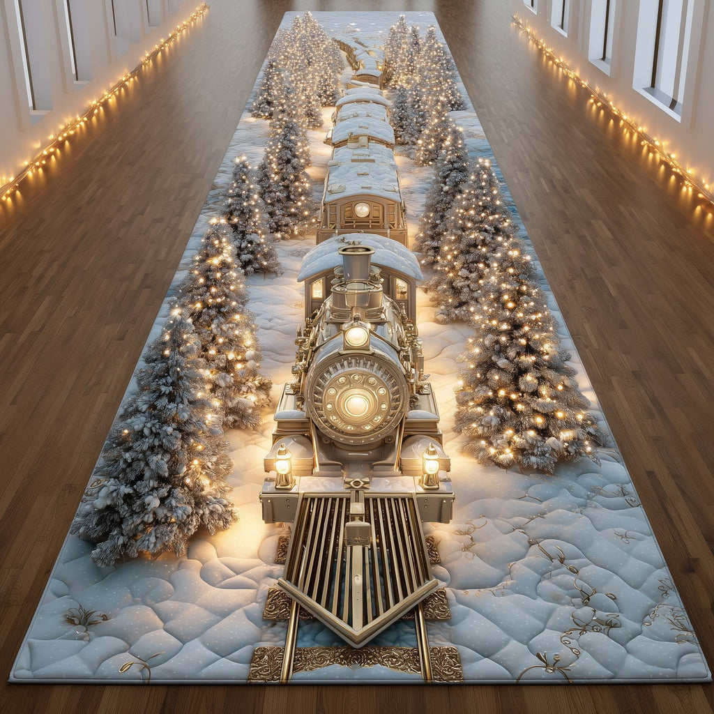 Yuletide Express Runner Rug - Nature Design | Serene Runner Rug