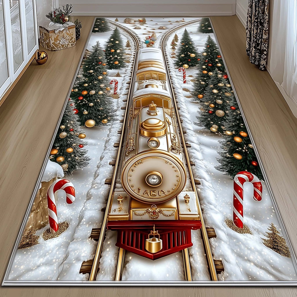 Yuletide Express Runner Rug - Nature Design | Serene Runner Rug