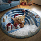 Yuletide Pasture Round Mat Rug - Nature Design | Serene Home Decor
