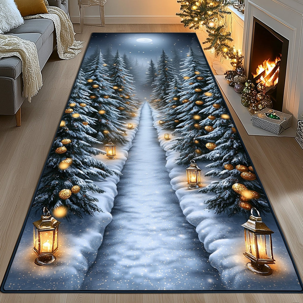 Yuletide Path Runner Rug - Nature Design | Serene Runner Rug
