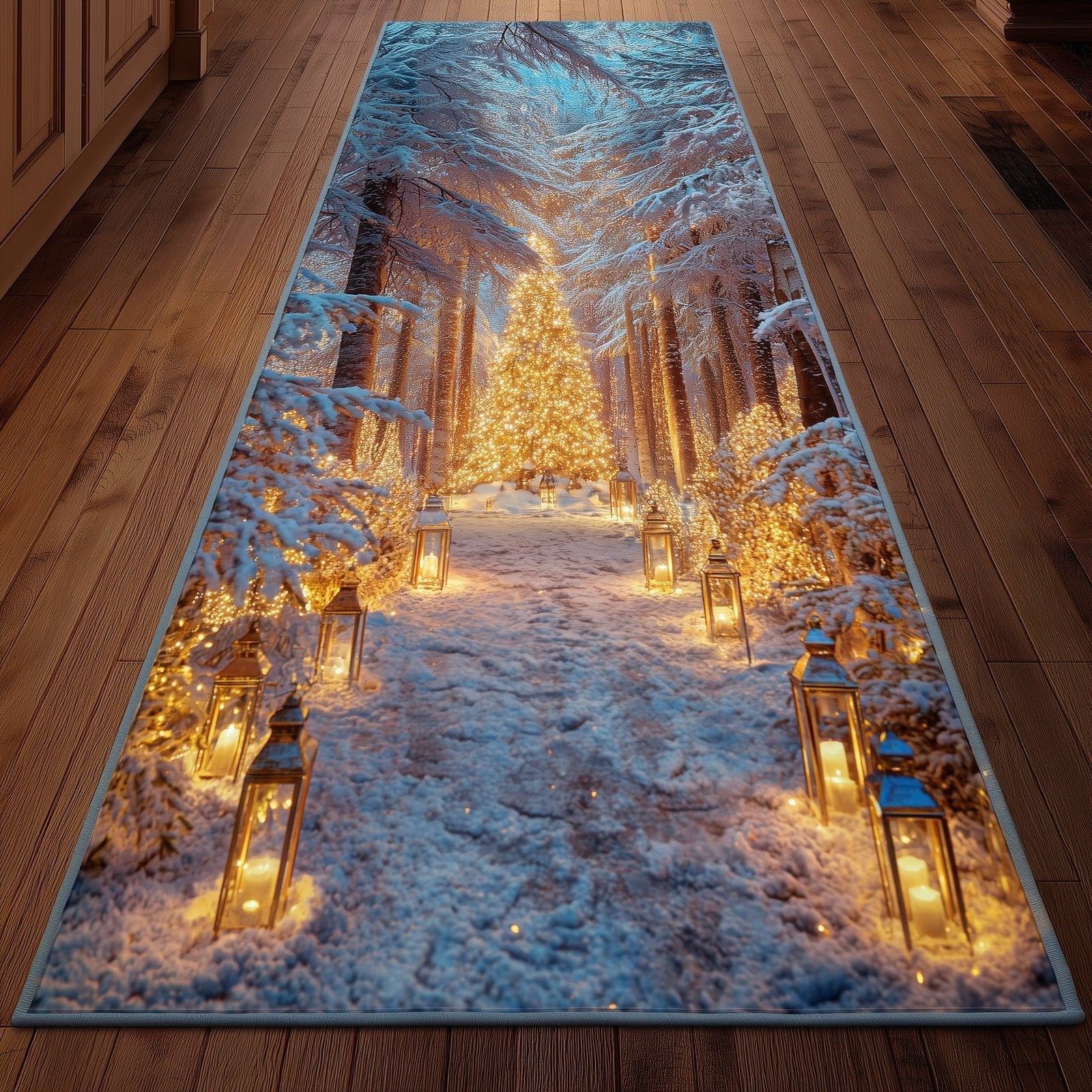 Yuletide Path Runner Rug - Nature Design | Serene Runner Rug