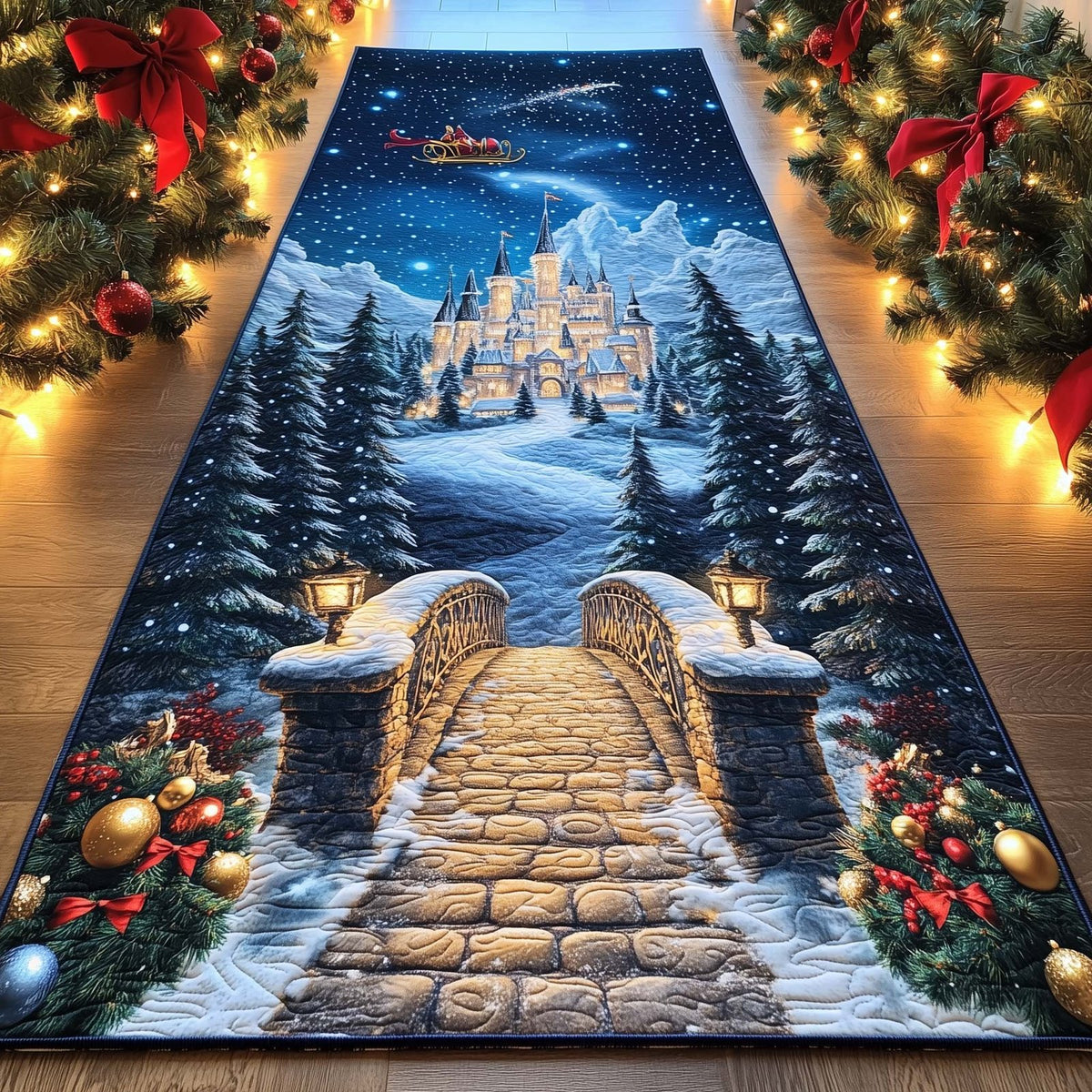 Yuletide Path Runner Rug - Nature Design | Serene Runner Rug