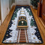 Yuletide Railway Runner Rug - Nature Design | Serene Runner Rug