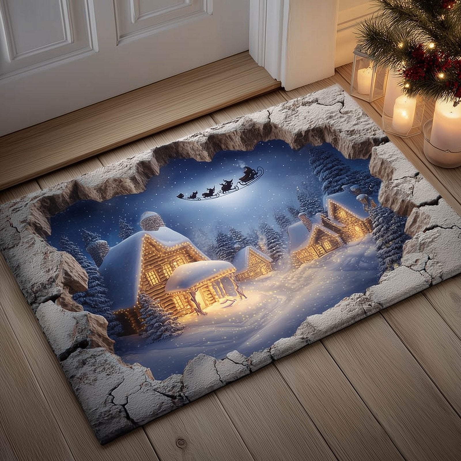Yuletide Sky Doormat - Nature Design | Printed Welcome Doormat