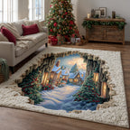 Yuletide Valley area rug in a living room