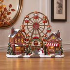 Yuletide Village wooden block, laser-cut 3-layer wood