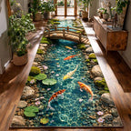 Zen Koi Runner Rug - Nature Design | Serene Runner Rug