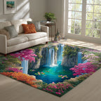 Zen Oasis area rug in a living room