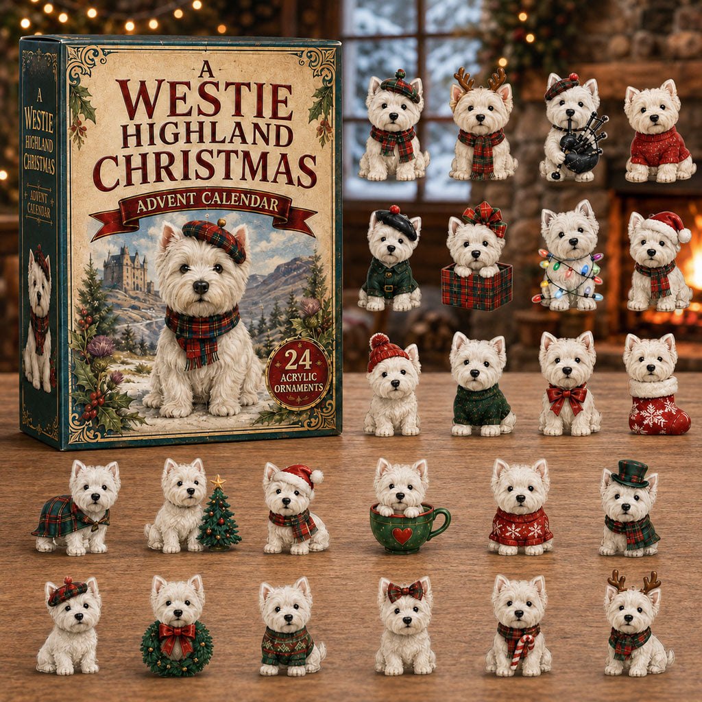 A Westie Highland Christmas advent calendar