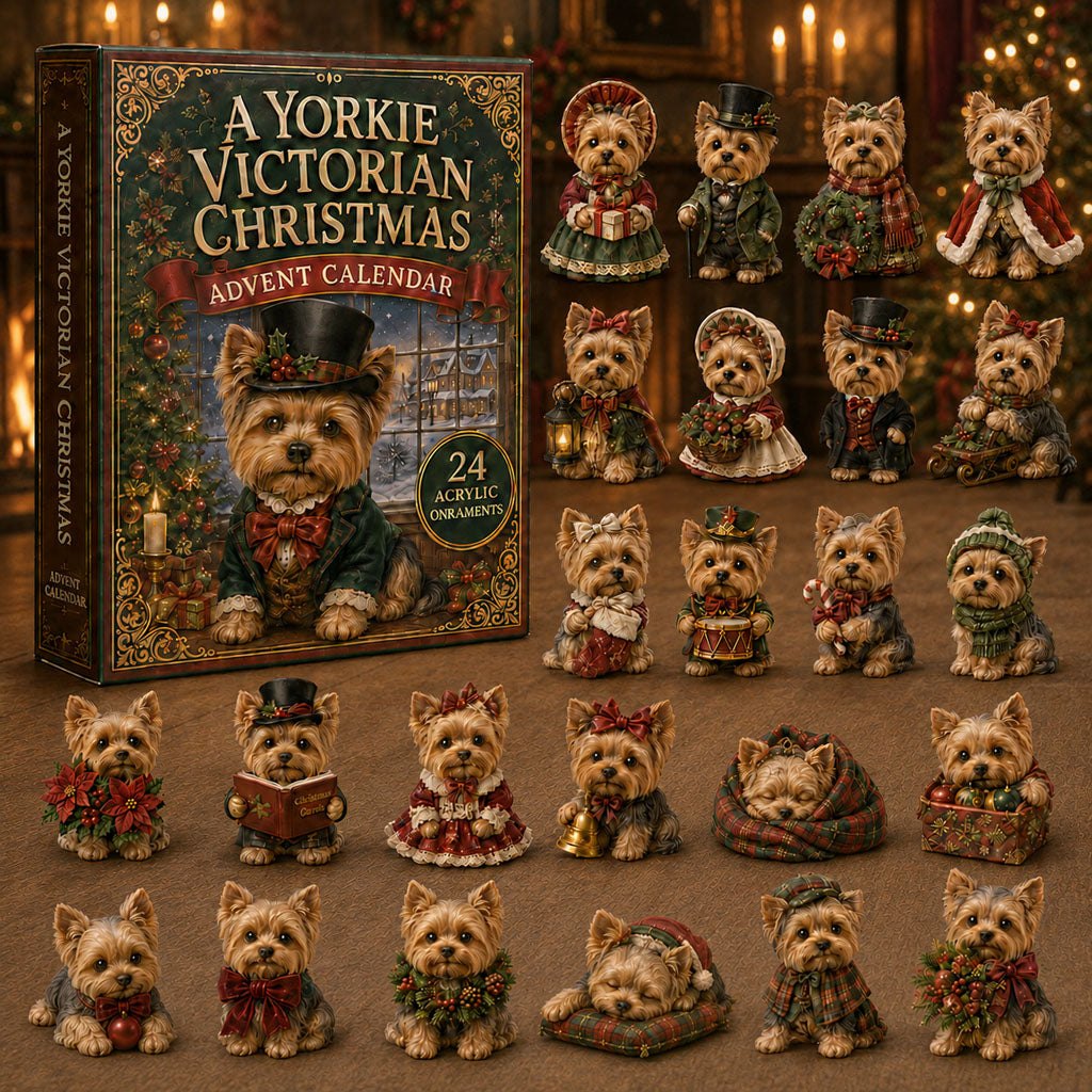 A Yorkie Victorian Christmas advent calendar