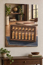 Abacus Study Stretched Canvas Wall Art with original printed optical 3D artwork