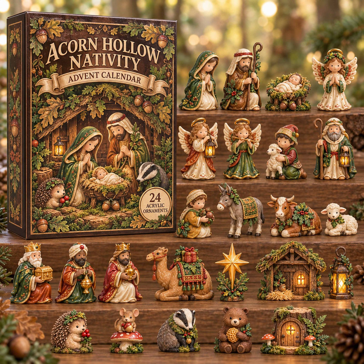 Acorn Hollow Nativity advent calendar