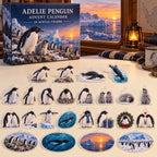Adelie Penguin Advent Calendar - 24 Acrylic Charms