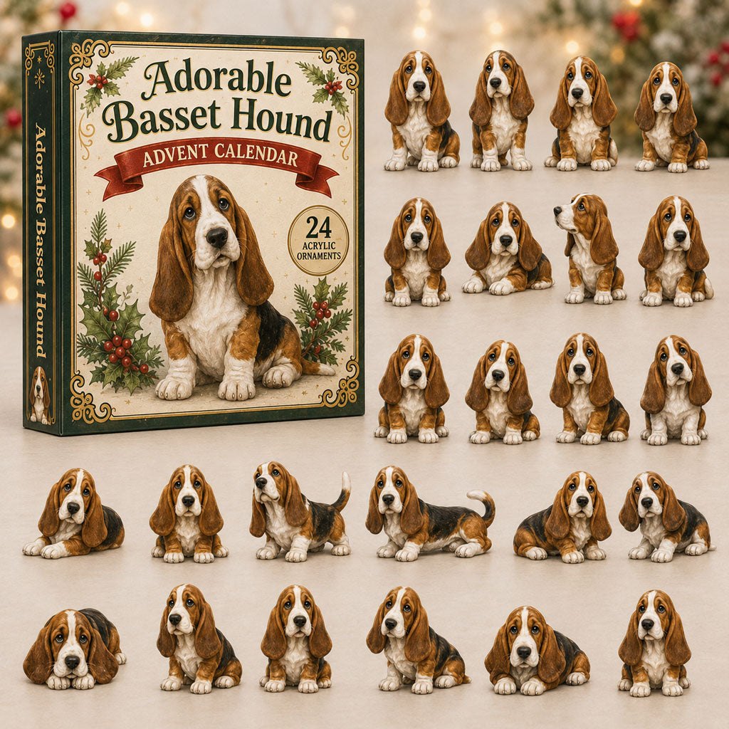 Adorable Basset Hound advent calendar