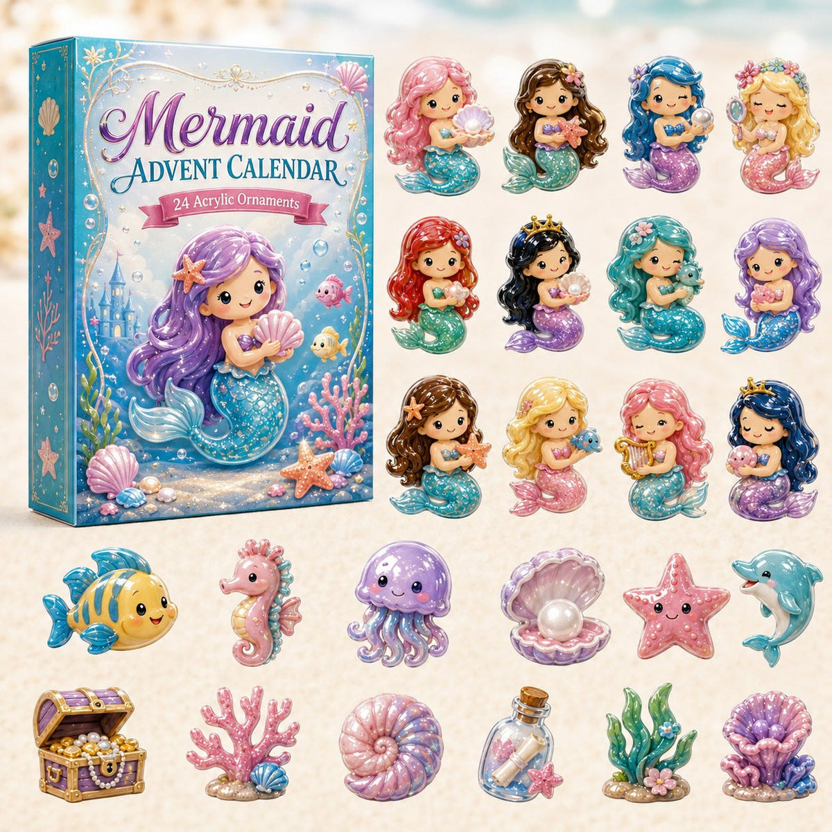 Adorable Mermaid advent calendar