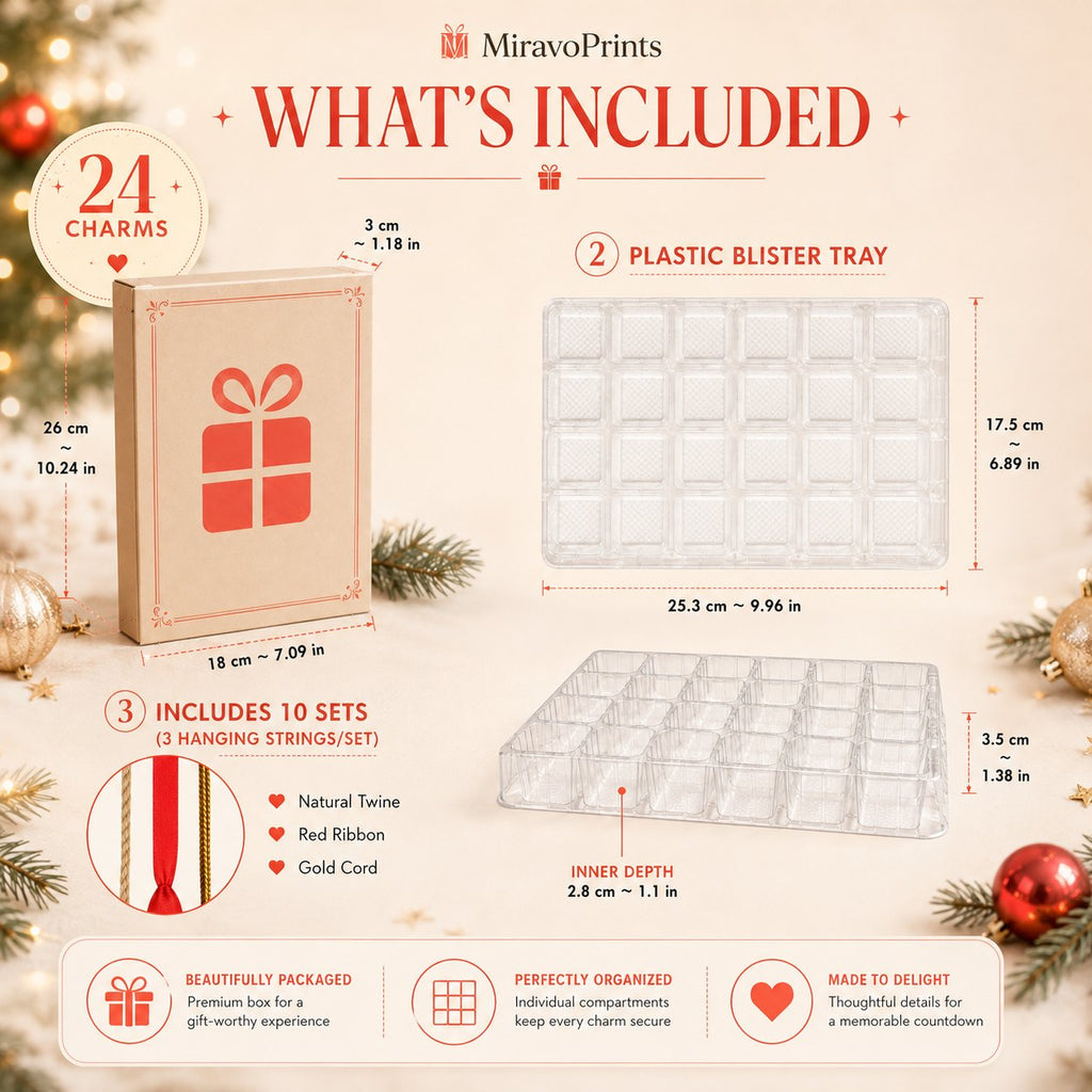 Advent calendar size and contents