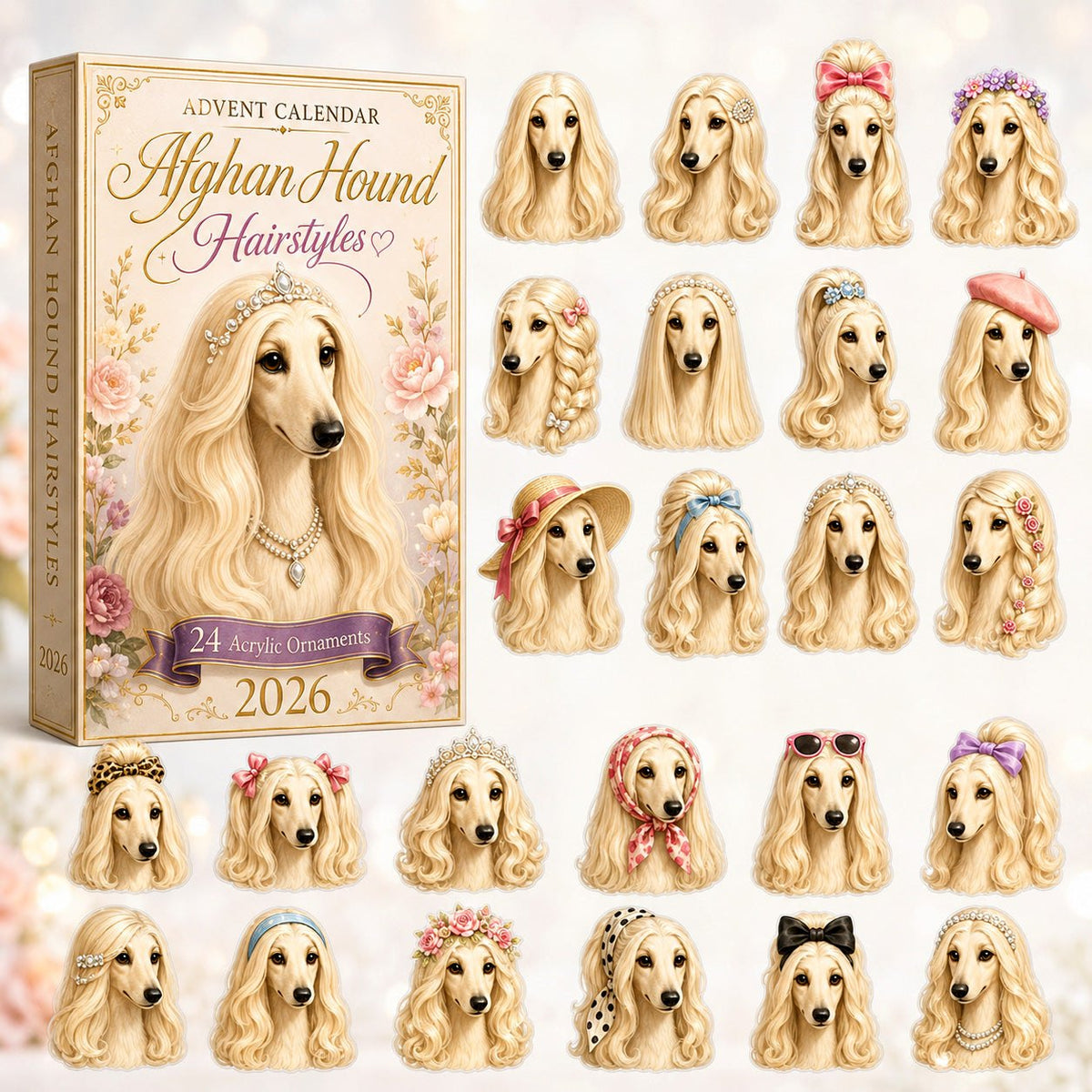 Afghan Hound Hairstyles advent calendar
