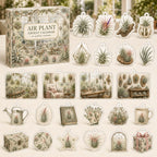 Air Plant advent calendar box and 24 botanical-themed printed acrylic charms