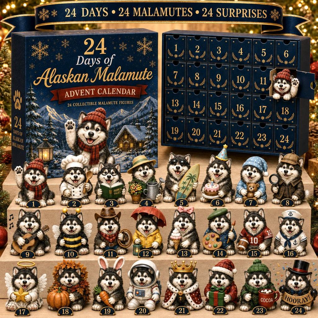 Alaskan Malamute advent calendar