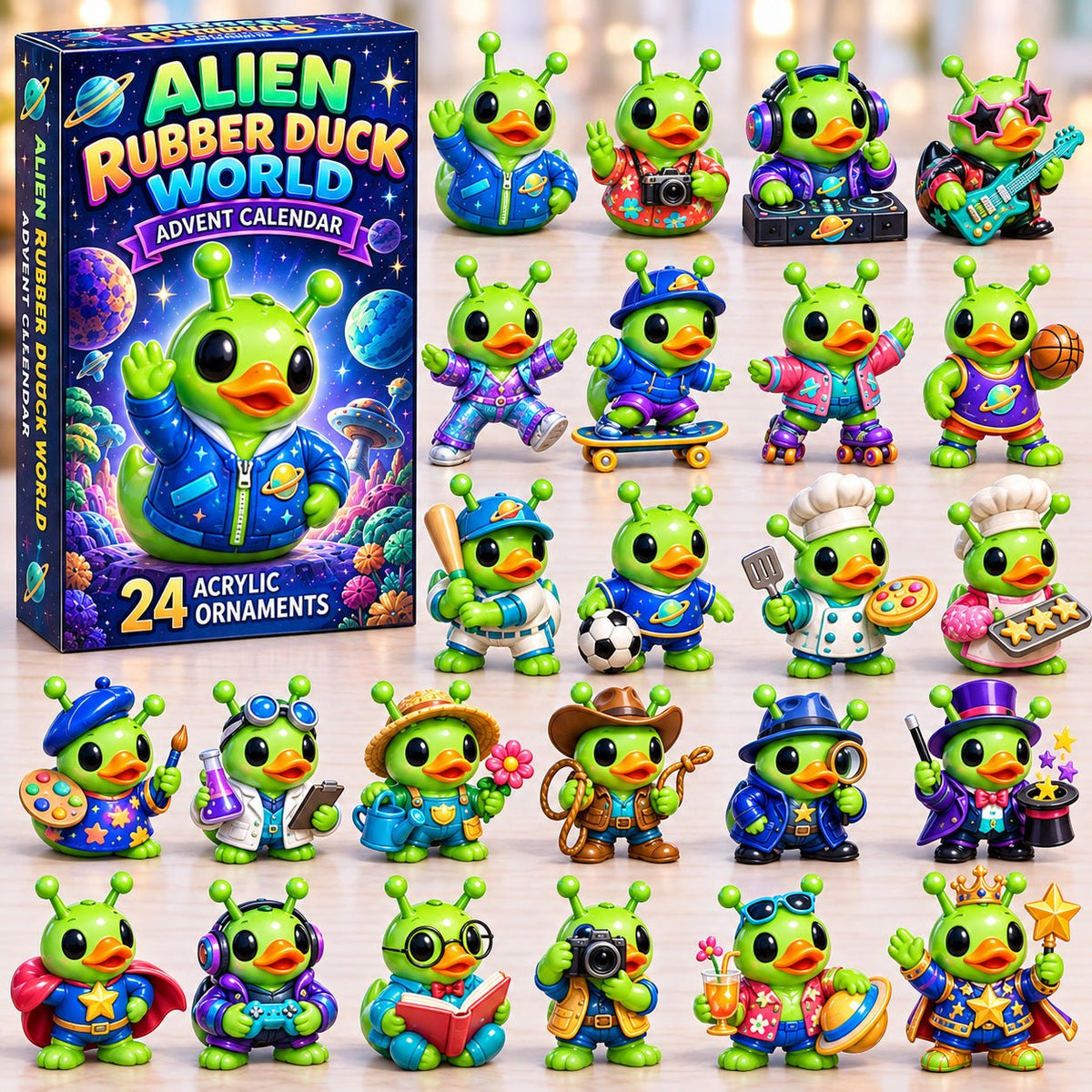 Alien Rubber Ducks advent calendar