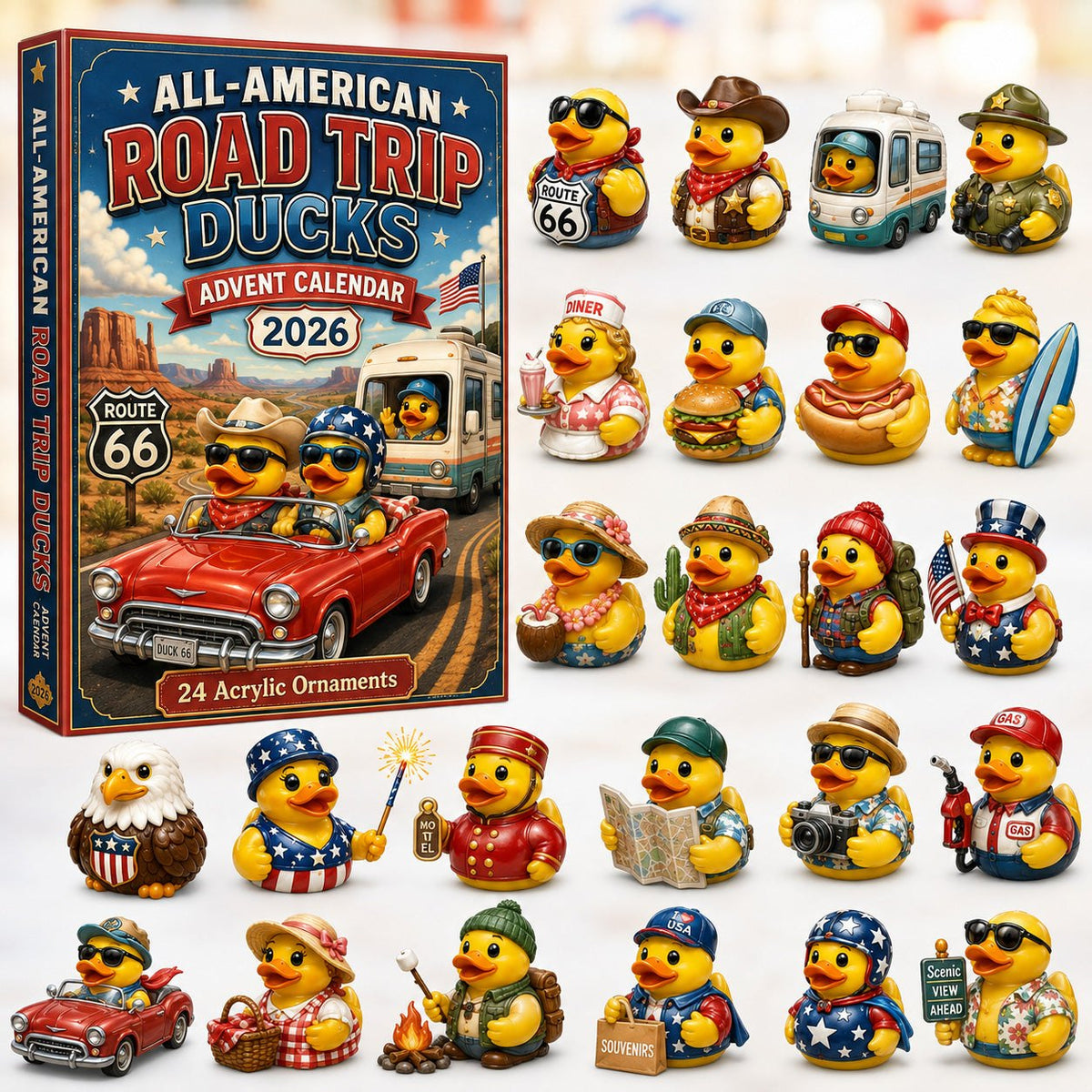 All-American Road Trip Rubber Duck advent calendar
