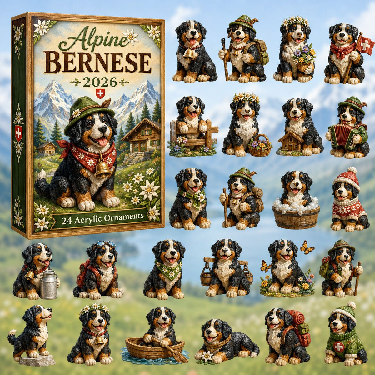 Alpine Bernese advent calendar