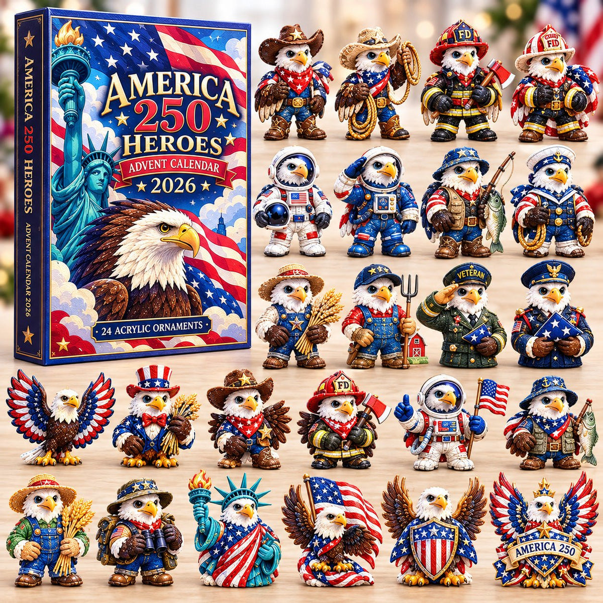 America 250 Eagle Heroes advent calendar