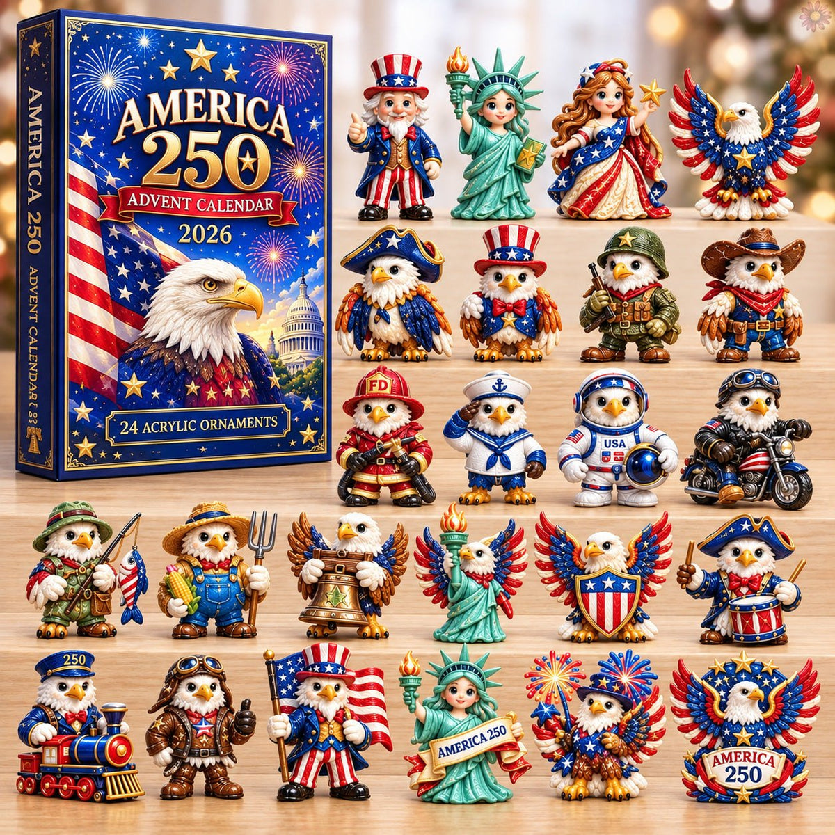 America 250 Patriotic Heroes advent calendar