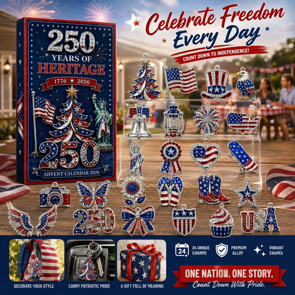 America 250th Heritage Icons advent calendar