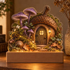 Amethyst Deceiver Acorn Doorway Acrylic Night Light with printed dimensional artwork