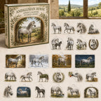 Andalusian Horse advent calendar box and24 equestrian printed acrylic charms