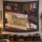 Animation Cel Collector Studio Wall Tapestry with original printed optical 3D artwork