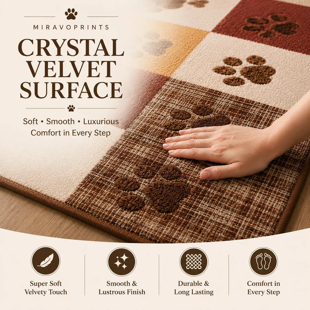 MiravoPrints area rug product information, reference card 5; example artwork may differ